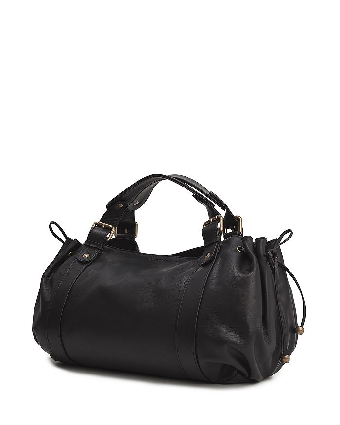 Shop Gerard Darel 24 Leather Handbag In Black