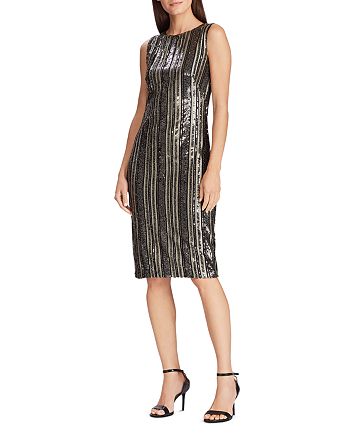 Ralph lauren striped sequin dress Outlet