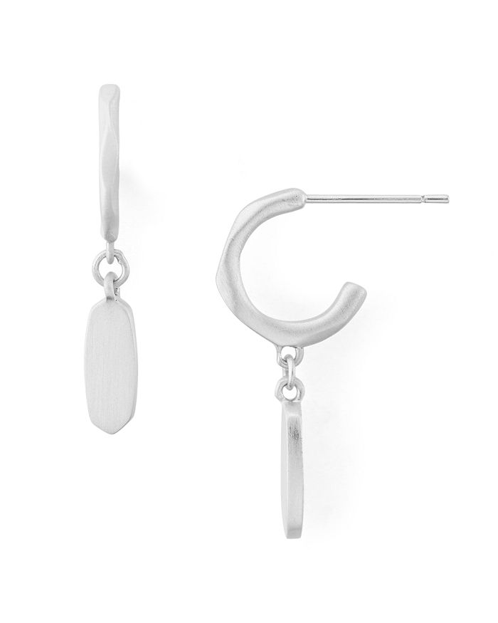 Kendra Scott Fern Huggie Hoop Earrings In Silver