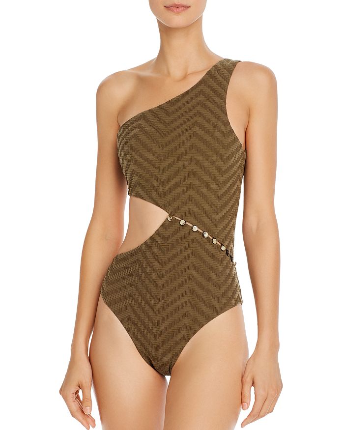 RED CARTER TEXTURED MAILLOT ONE PIECE SWIMSUIT,RCEX120817