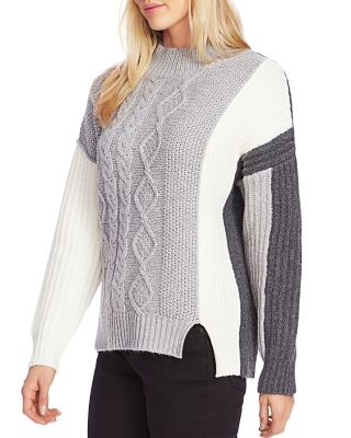 VINCE CAMUTO Color-Block Cable-Knit 