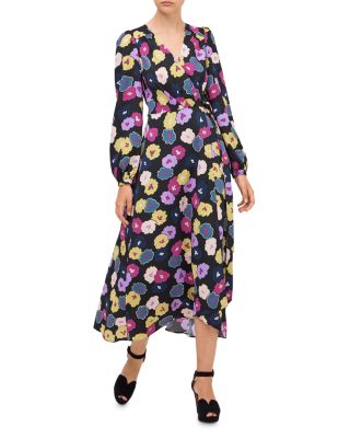 kate spade new york Winter Garden Midi Wrap Dress