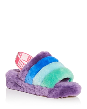 Shop Ugg Women's Fluff Yeah Slide Sandals In Purple