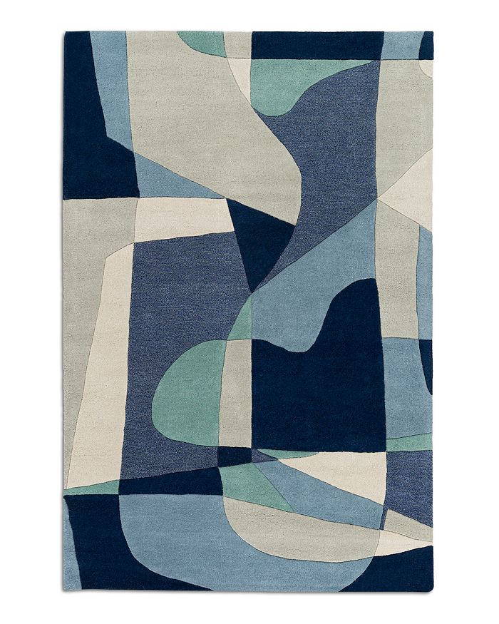 Surya Forum Fm-7195 Area Rug, 6' X 9' In Teal