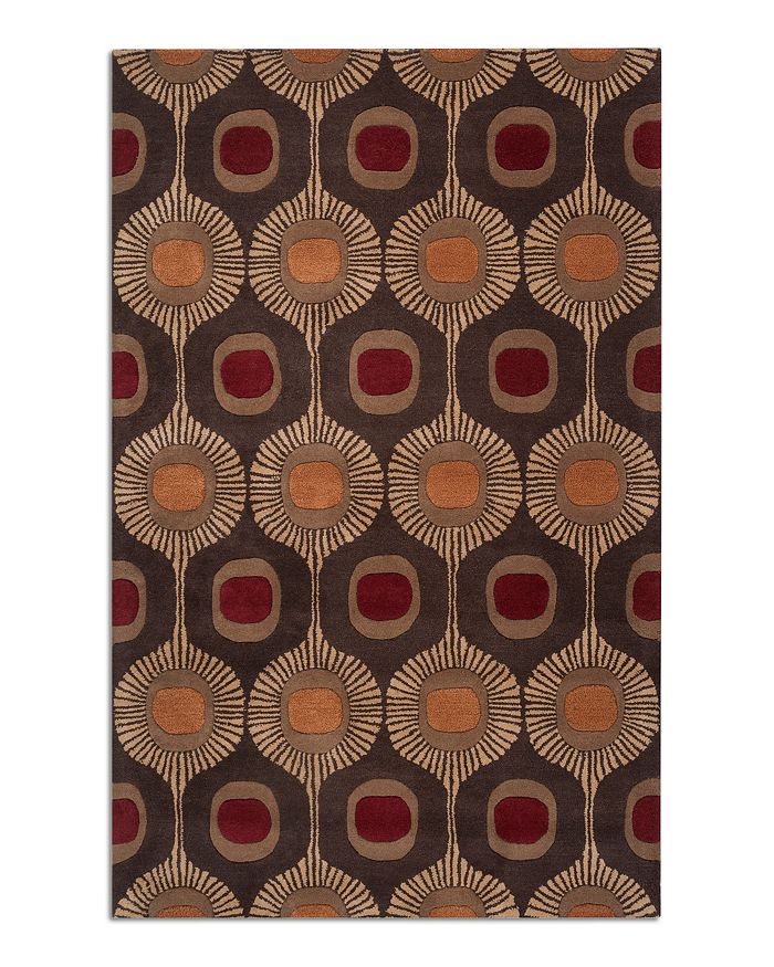 Surya Forum Fm-7170 Dark Brown 5' X 8' Area Rug In Dark Brown