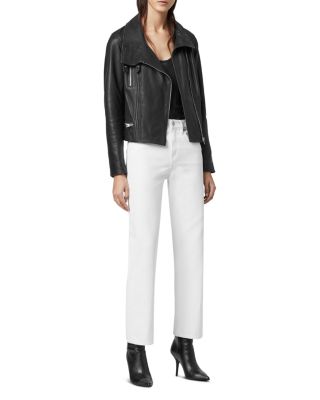 ALLSAINTS Bales Leather Biker Jacket | Bloomingdale's