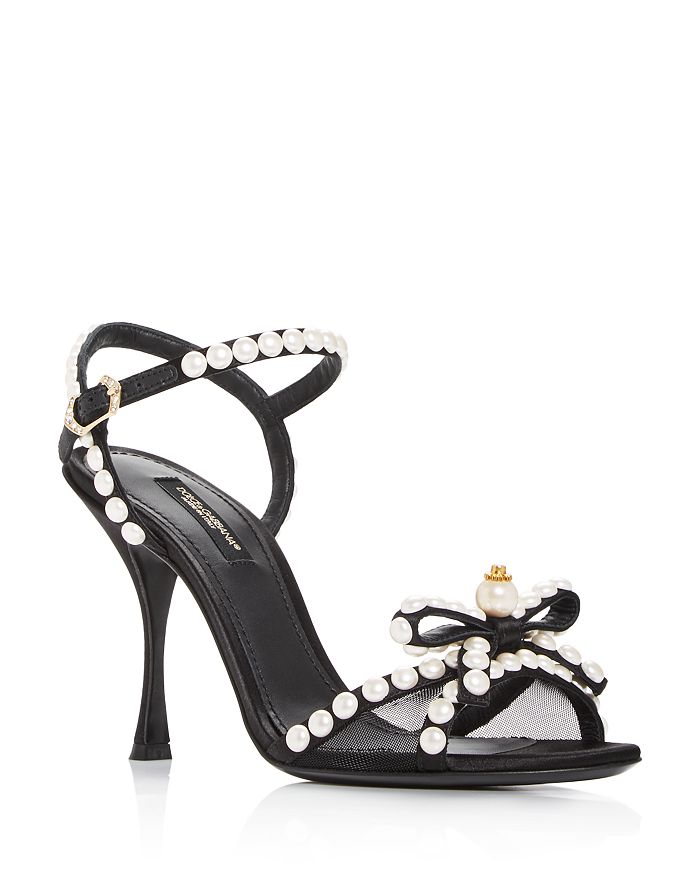 Dolce and sale gabbana pearl sandals