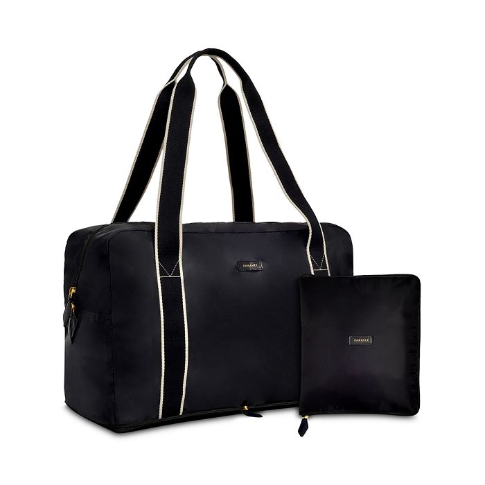 Paravel Fold-up Travel Bag In Derby Black Nylon