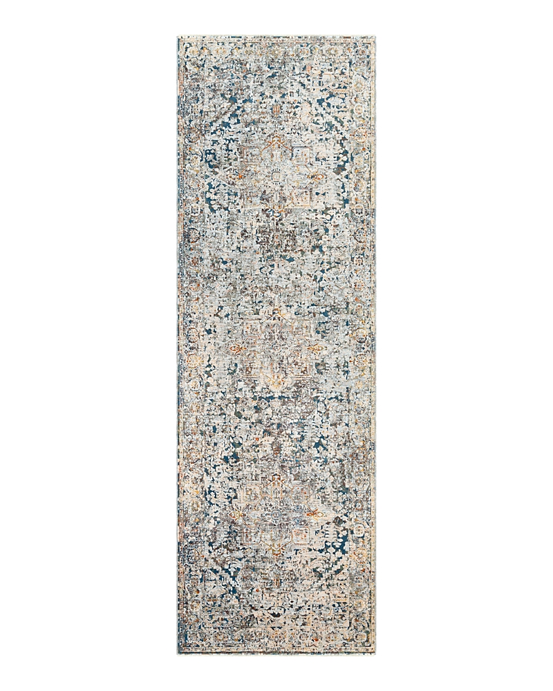 Shop Surya Presidential Pdt-2300 Runner Area Rug, 3'3 X 10' In Pale Blue/bright Blue