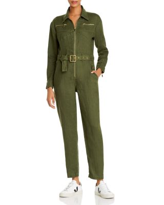 belted utility jumpsuit