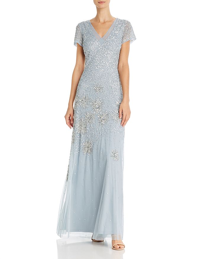 Adrianna Papell Beaded and Sequin Embellished Gown | Bloomingdale's