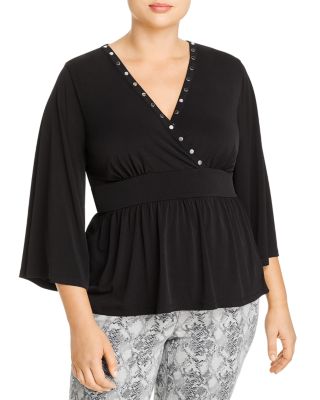 michael kors stud trim dress