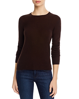 Theory Featherweight Cashmere Sweater In Deep Brown