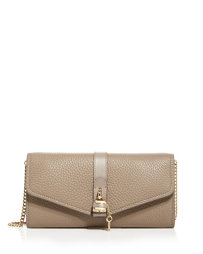 CHLOÉ ABY LEATHER CHAIN WALLET CROSSBODY,C20SP314B71