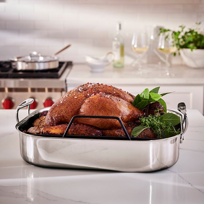 All-Clad Large Nonstick Roasting Pan with Rack, 16 x 13