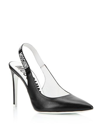 Moschino Women S Logo Slingback Pumps Bloomingdale S