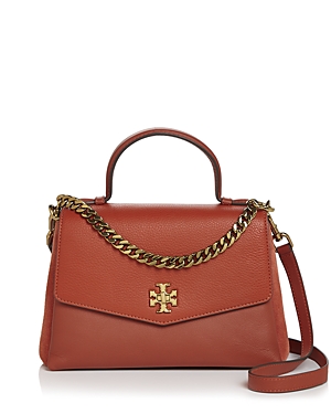 Tory Burch Kira Leather Satchel In Kola