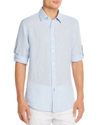 boss lukas linen shirt