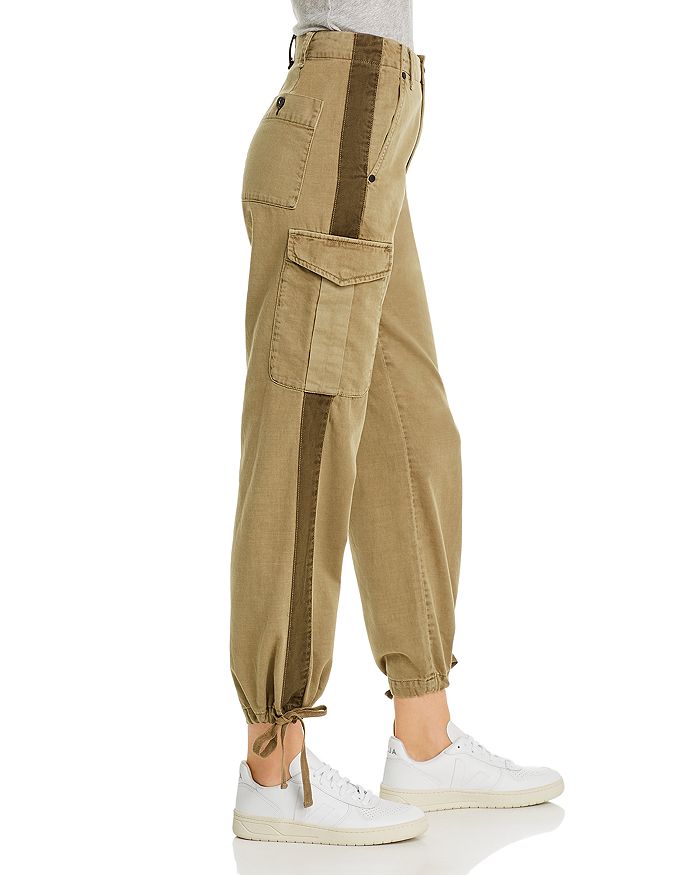 high rise cargo pants