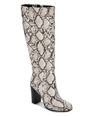 Kenneth Cole Women's Justin Snake Print Tall Boots | Bloomingdale's