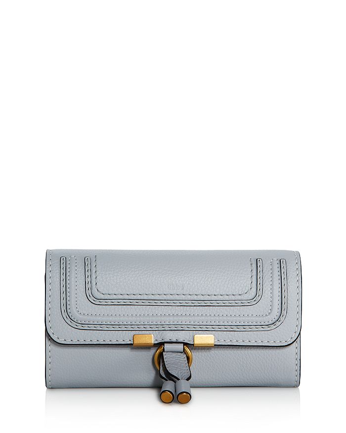 Chloé Marcie Continental Wallet In Light Cloud/gold