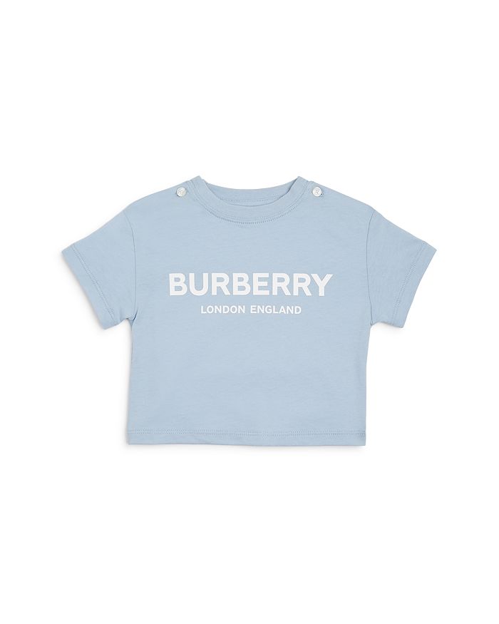 Burberry Unisex Mini Robbie Logo Tee - Baby In Light Blue
