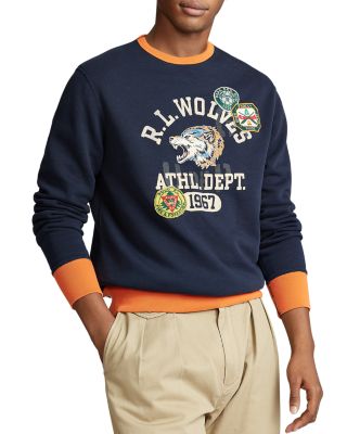 ralph lauren fleece graphic sweatshirt