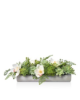 Diane James Home - Faux Floral Succulents & Orchids