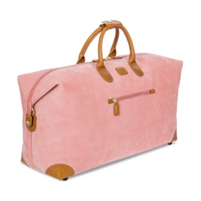 pink designer luggage
