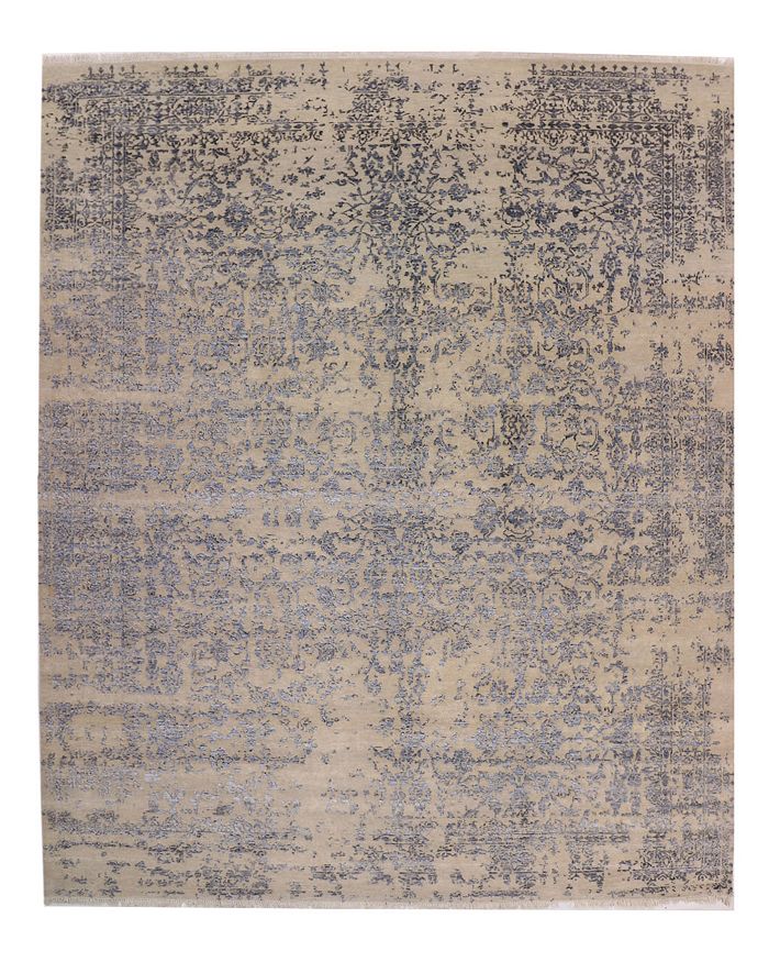 Timeless Rug Designs Rory S3540 Area Rug, 9' X 12' In Silver, Medium Blue