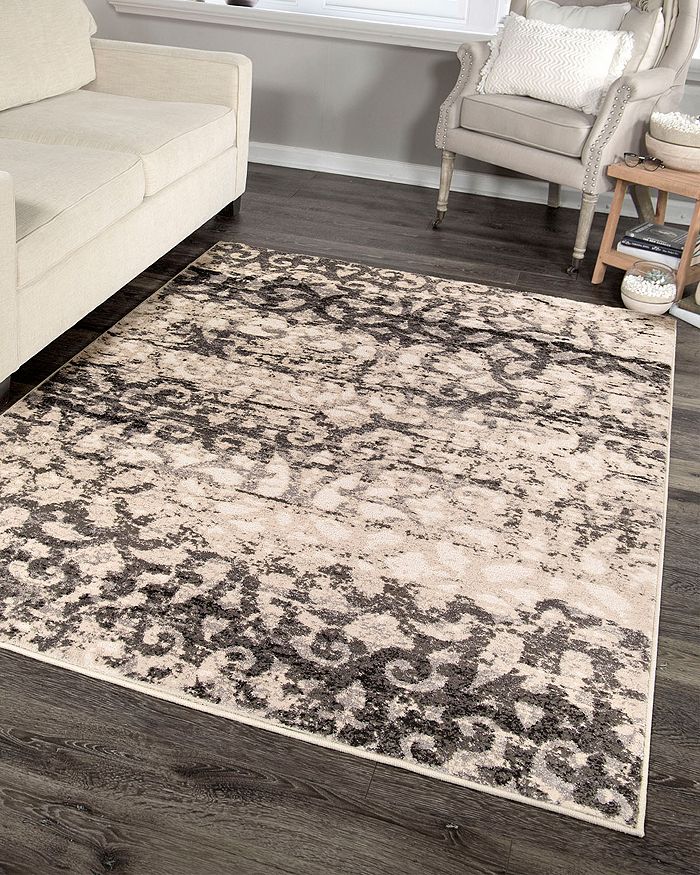 Shop Palmetto Living Orian Illusions Buxtonbliss Area Rug, 6'7 X 9'6 In Lambswool