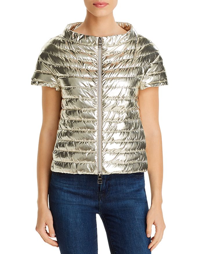 Herno Metallic ShortSleeve Down Jacket Bloomingdale's