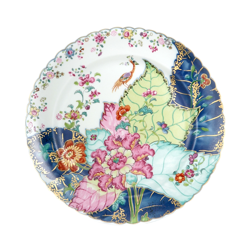 Mottahedeh Tobacco Leaf Dinner Plate