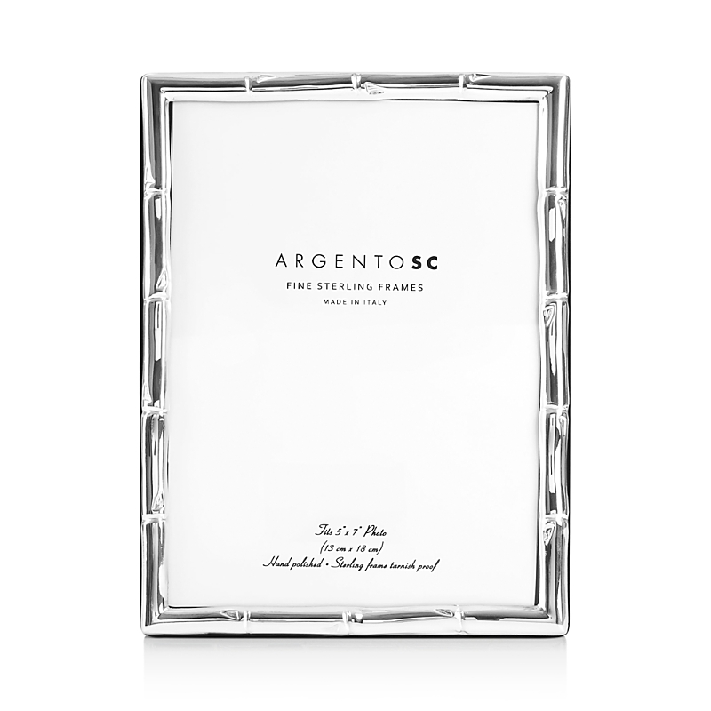 Argento Sc Bamboo Sterling Silver Frame, 5 X 7 In Silver
