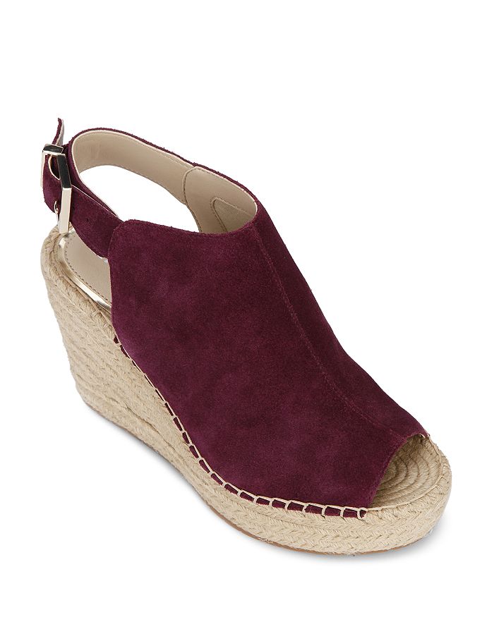 Kenneth Cole Women's Olivia Wedge Espadrille Sandals In Eggplant