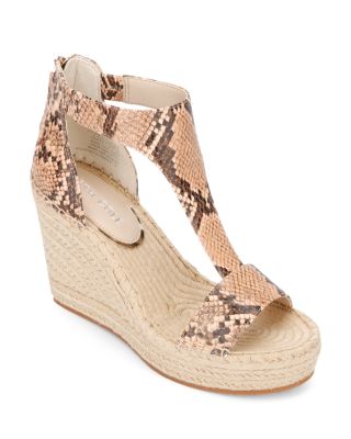 Kenneth Cole New York Olivia Snake T-Strap Sandal - Women's - Cocoa