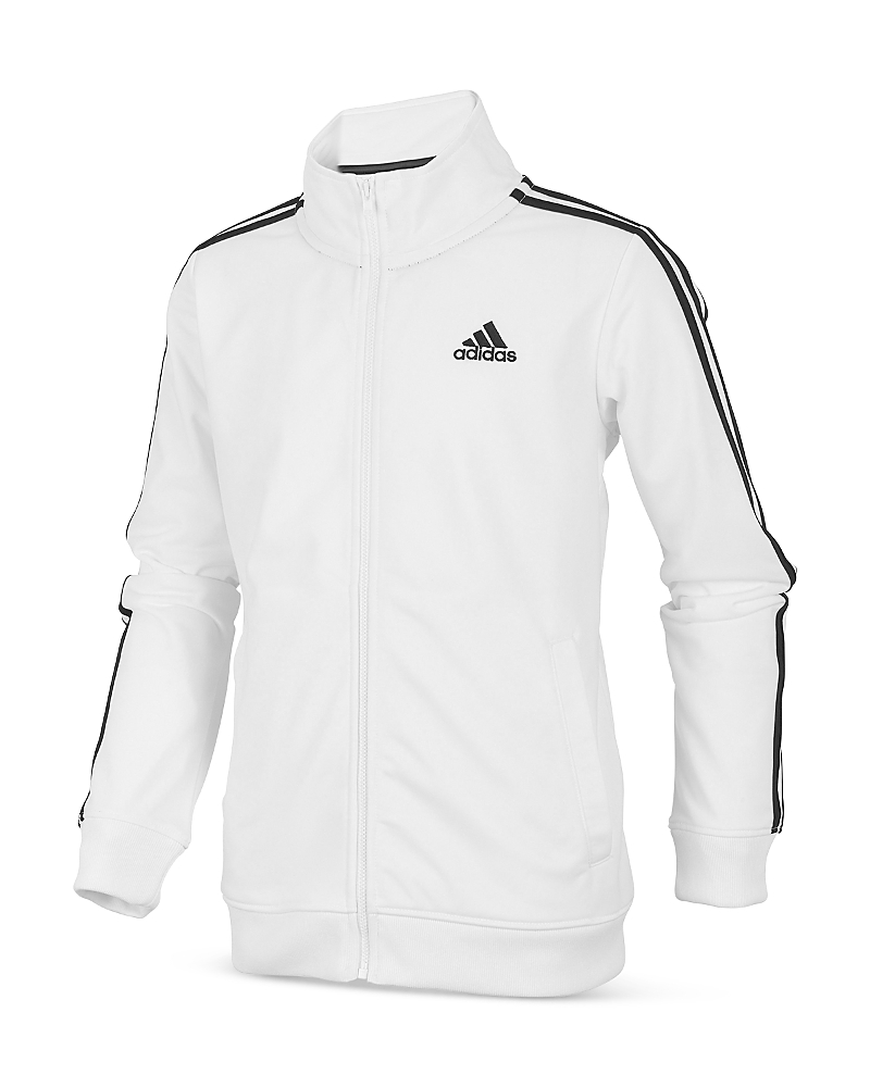 Adidas Originals Unisex Iconic Tricot Jacket - Big Kid In White