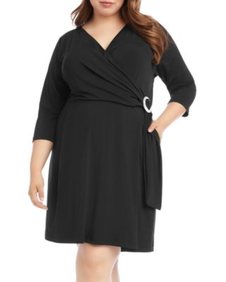 karen kane faux wrap dress
