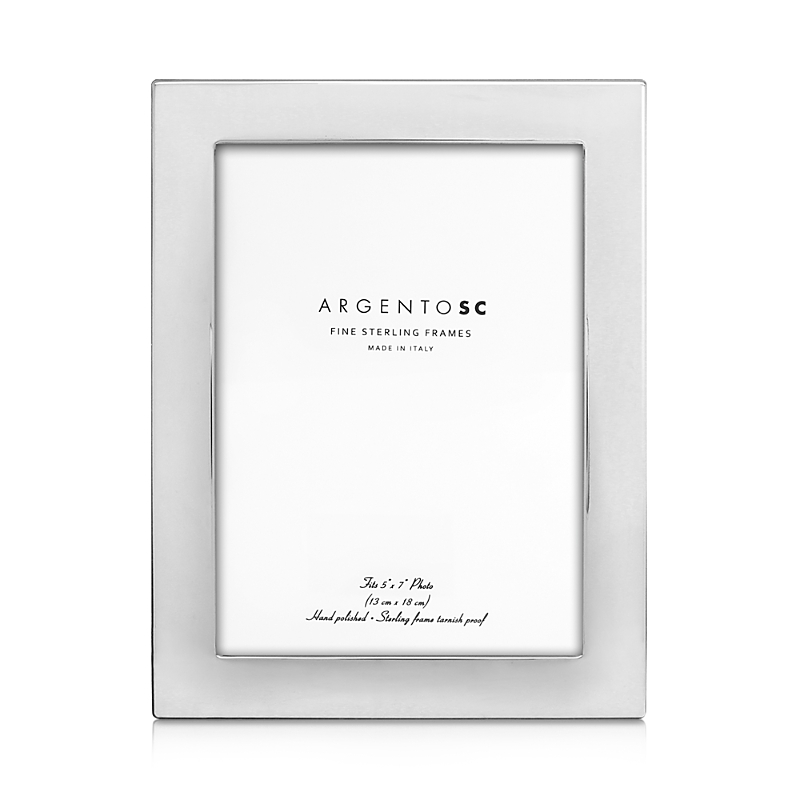 Argento Sc Castell Sterling Silver 5 X 7 Picture Frame In Silver