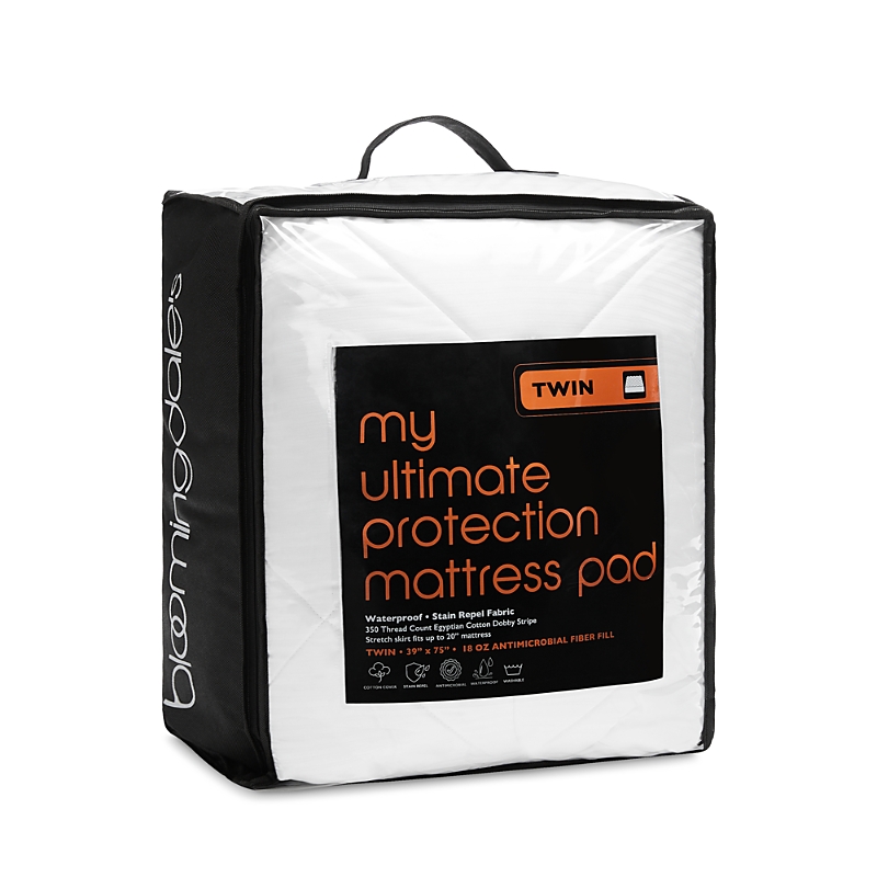 Bloomingdale's My Ultimate Protection Mattress Pad, Twin - Exclusive In White