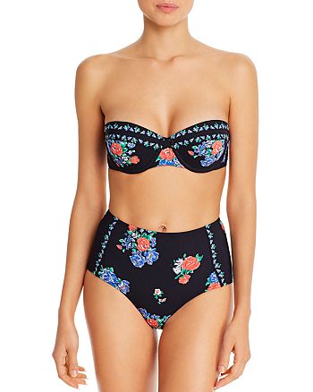 Tory Burch Color-Blocked Underwire Bra Bikini Top & High-Waist Bikini Bottom  | Bloomingdale's
