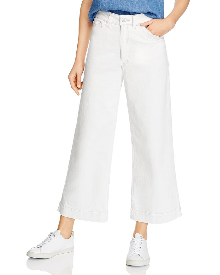 AG ROSIE CROPPED WIDE-LEG UTILITY JEANS IN MODERNE WHITE,DSD1971