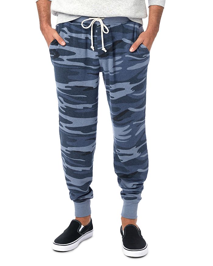 Alternative Eco Fleece Dodgeball Pants In Blue Camo
