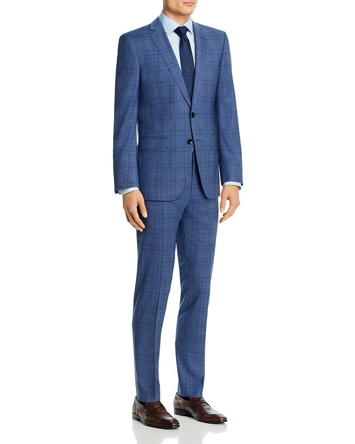 BOSS Huge/Genius Plaid Slim Fit Suit | Bloomingdale's