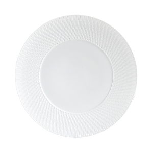 Bernardaud Twist White Collection Dinner Plate