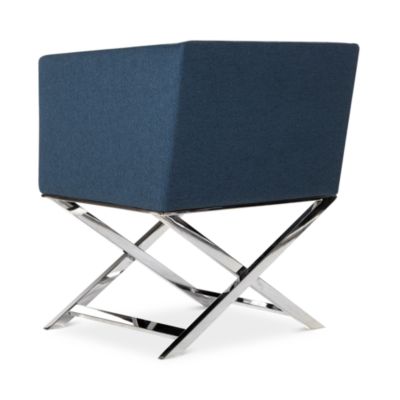 Celine Chrome Cross Leg Chair