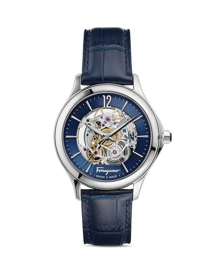 Ferragamo Salvatore   Time Watch, 41mm In Multi/blue