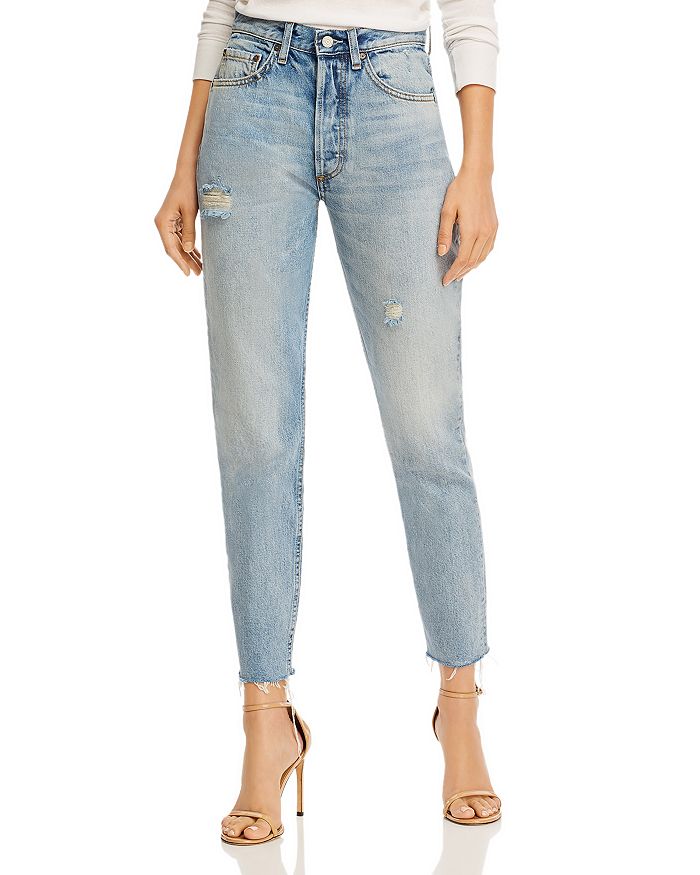 BOYISH JEANS THE BILLY HIGH RISE ANKLE JEANS IN TAXI DRIVER,B1RH-9029-RG64