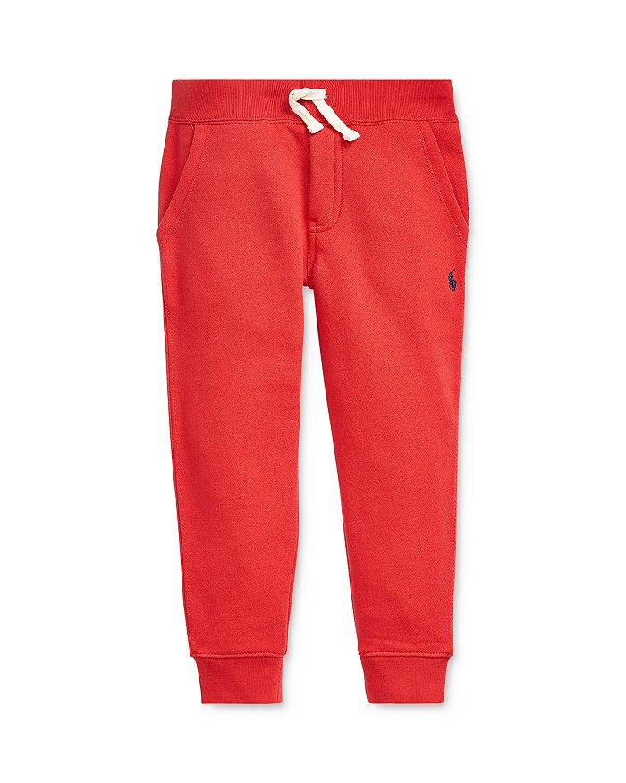 Ralph Lauren Polo  Boys' Fleece Jogger Pants - Little Kid In Red
