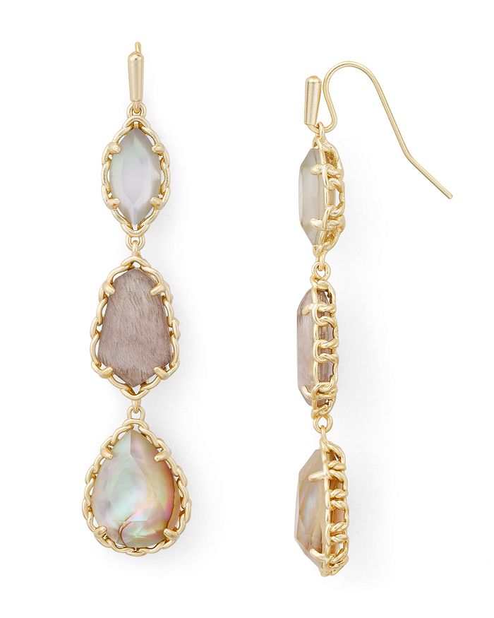 Kendra Scott Gwenyth Stone Linear Drop Earrings In Multi gold ModeSens